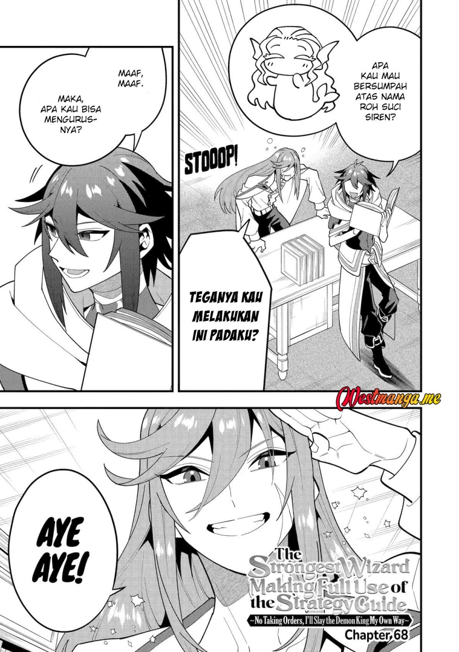 Kouryakuhon o Kushi Suru Saikyou no Mahoutsukai ~”meirei sa sero” to wa Iwa Senai Oreryuu Mao Tobatsu Saizen Ruuto ~ Chapter 68 - halaman 5