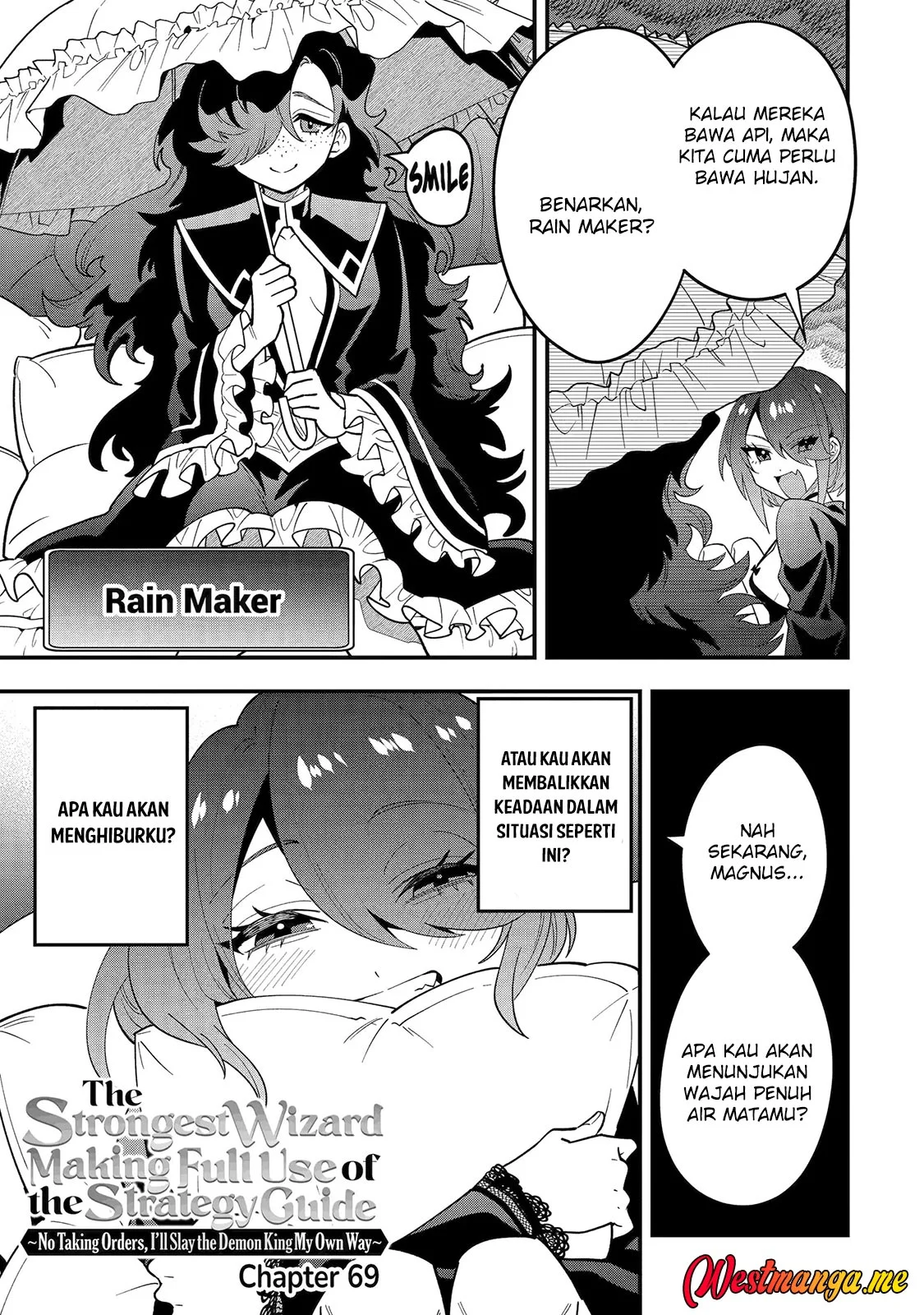 Kouryakuhon o Kushi Suru Saikyou no Mahoutsukai ~”meirei sa sero” to wa Iwa Senai Oreryuu Mao Tobatsu Saizen Ruuto ~ Chapter 69 - halaman 5