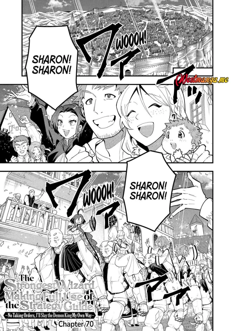 Kouryakuhon o Kushi Suru Saikyou no Mahoutsukai ~”meirei sa sero” to wa Iwa Senai Oreryuu Mao Tobatsu Saizen Ruuto ~ Chapter 70 - halaman 2