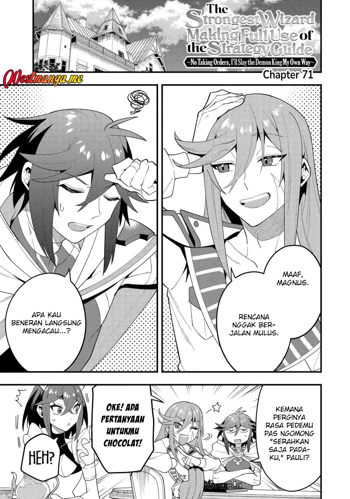 Kouryakuhon o Kushi Suru Saikyou no Mahoutsukai ~”meirei sa sero” to wa Iwa Senai Oreryuu Mao Tobatsu Saizen Ruuto ~ Chapter 71 - halaman 2