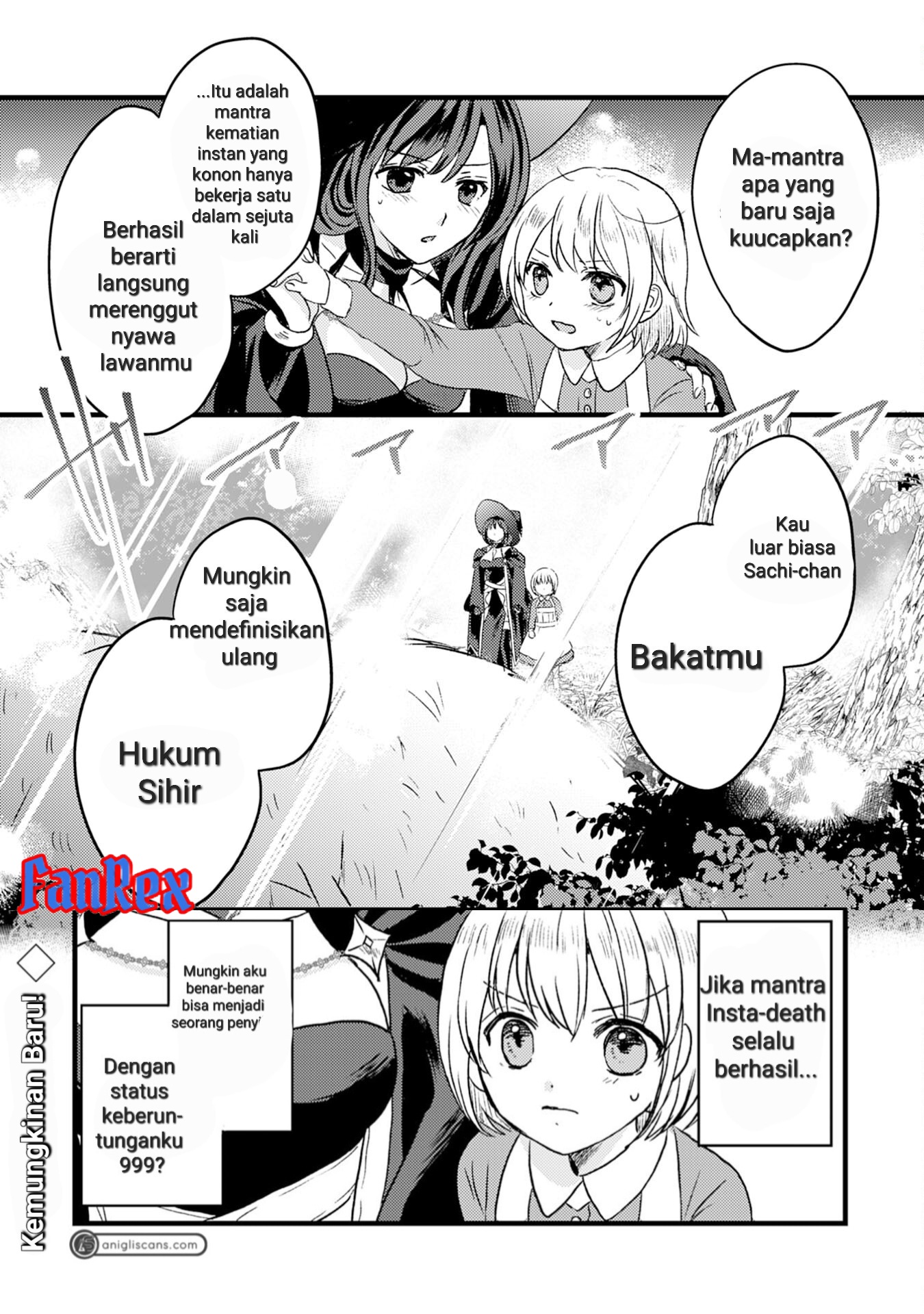 Kouunchi 999 no Watashi, "Sokushi Mahou" ga Zettai ni Seikou suru node Sekai Saikyou desu: Maryokuchi 1 de Tsuihou saremashita ga, Kakuritsu Cheat de Nariagaru Chapter 1 - halaman 33