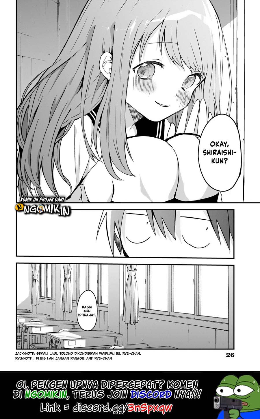 Kubo-san wa Boku (Mobu) wo Yurusanai Chapter 14.5 - halaman 16