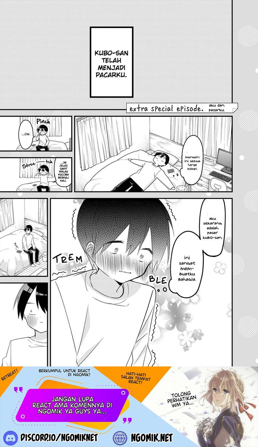 Kubo-san wa Boku (Mobu) wo Yurusanai Chapter 145.1 - halaman 5