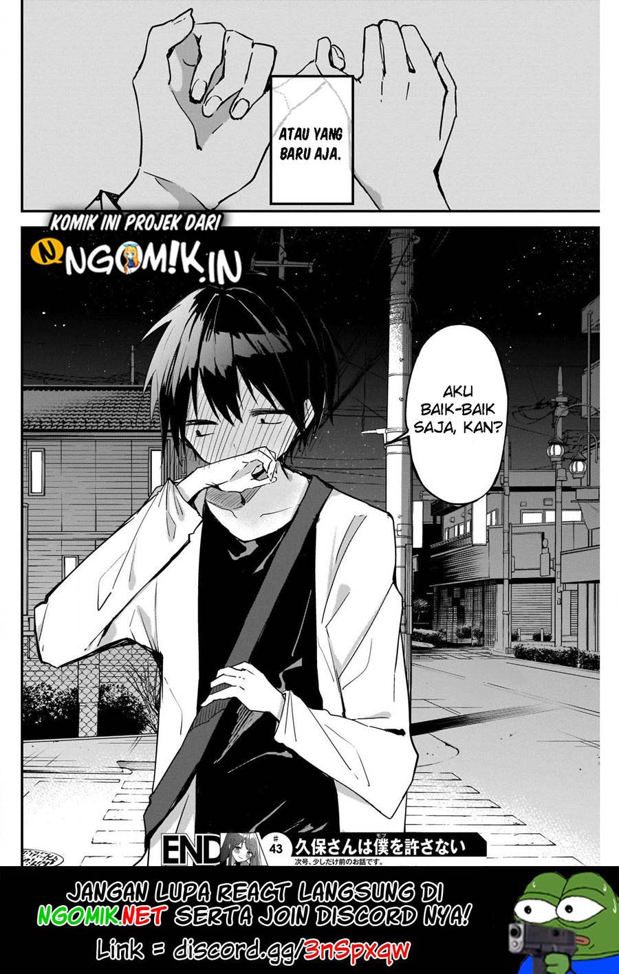 Kubo-san wa Boku (Mobu) wo Yurusanai Chapter 43 - halaman 13