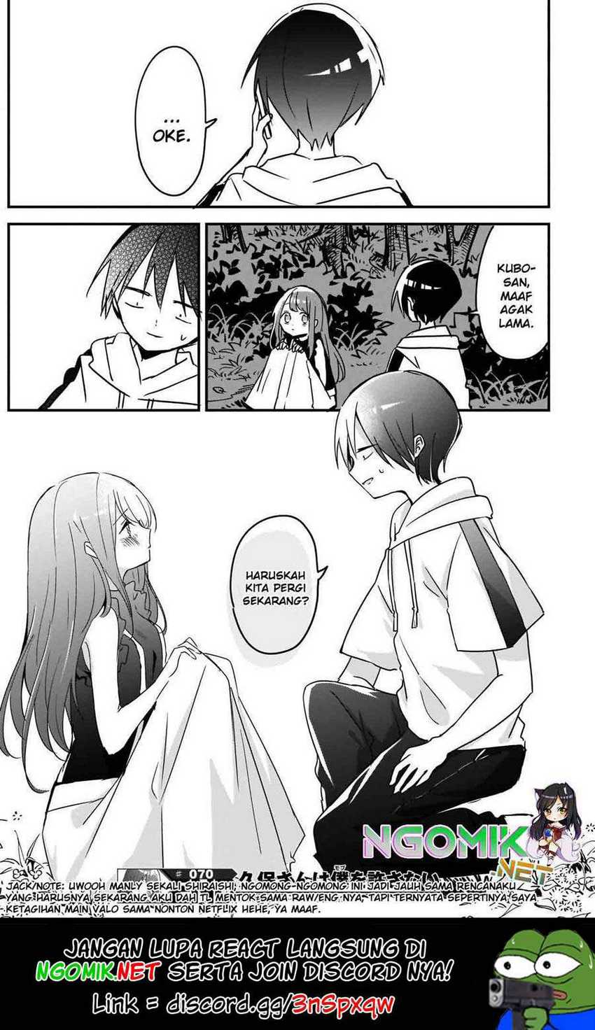 Kubo-san wa Boku (Mobu) wo Yurusanai Chapter 70 - halaman 12