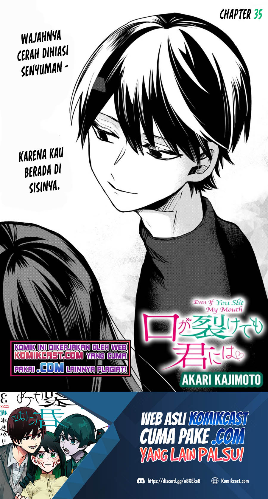 Kuchi ga Saketemo Kimi ni wa Chapter 35 - halaman 2