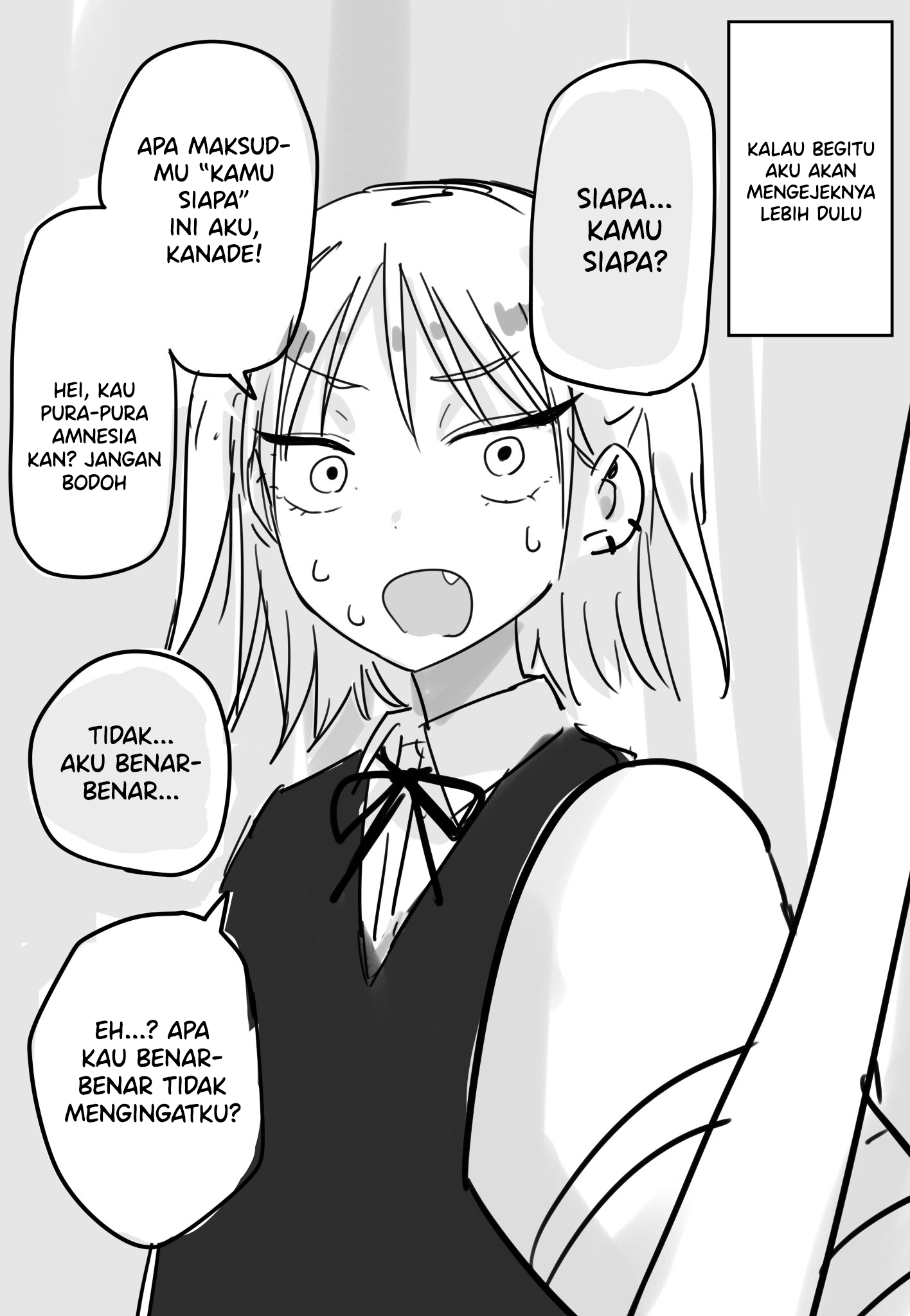 Kuchiurusai Osananajimi ga Omimai ni Kita no de Kioku Soushitsu no Furi o Shitara... Chapter 0 - halaman 2