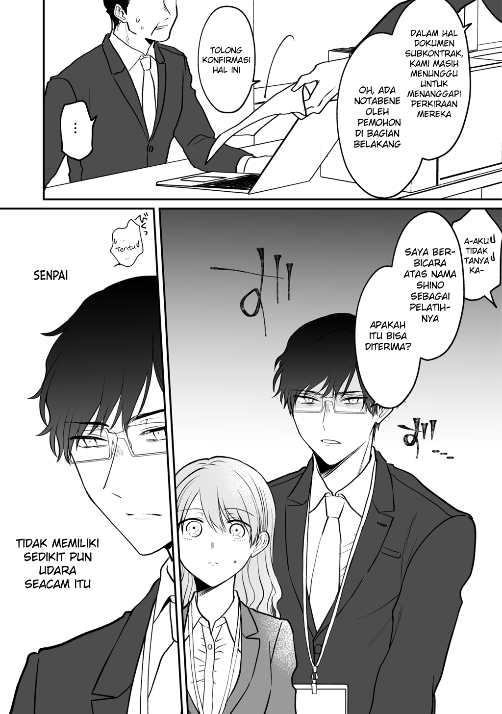 Kuki ga “yomeru” shunnyushain to buaiso na sempai no hanashi Chapter 3 - halaman 4