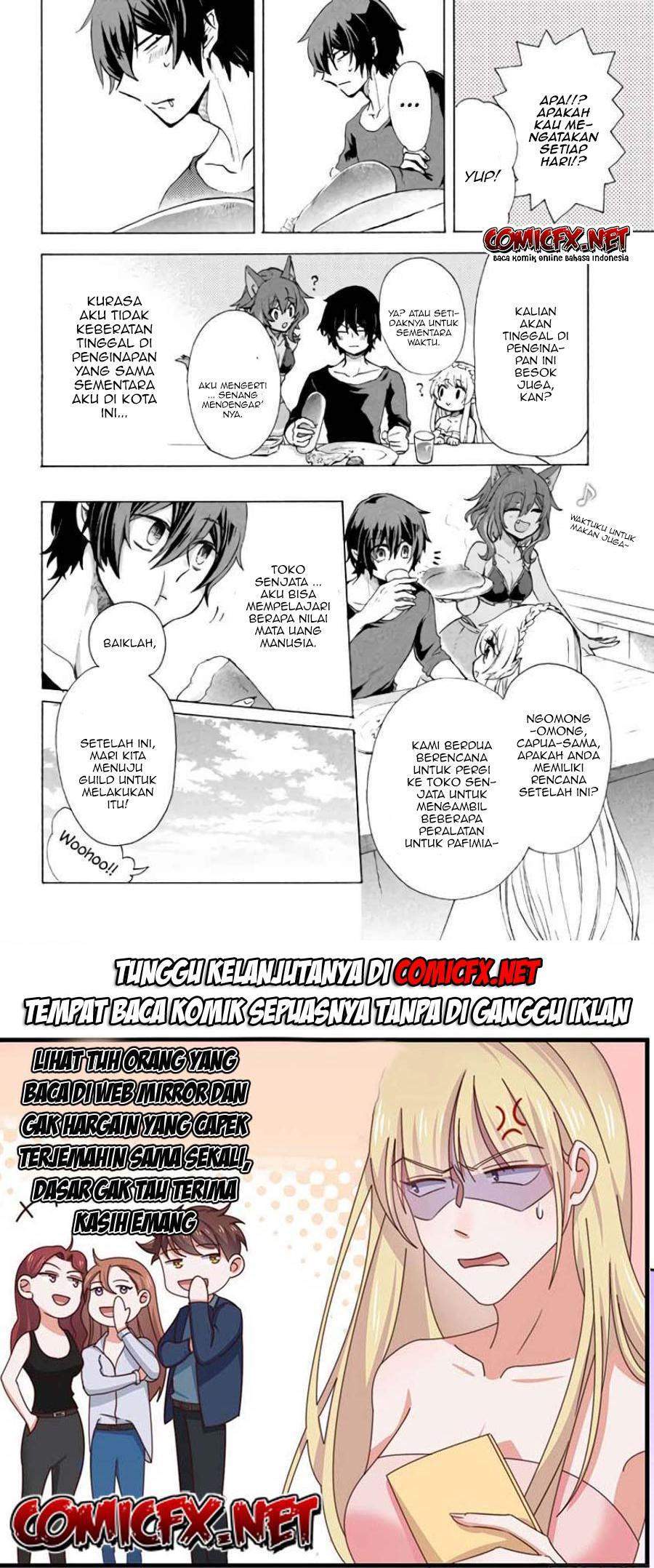 “Kukuku… He is the weakest of the Four Heavenly Monarchs.” I was dismissed from my job but somehow I became the master of a hero and a holy maiden. Chapter 4.1 - halaman 15