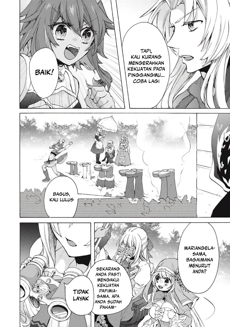 "Kukuku....... Yatsu wa Shitennou no Naka demo Saijaku" to Kaiko sareta Ore, Naze ka Yuusha to Seijo no Shishou ni Naru Chapter 12.1 - halaman 6
