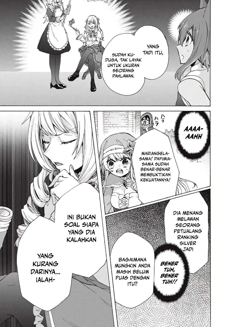 "Kukuku....... Yatsu wa Shitennou no Naka demo Saijaku" to Kaiko sareta Ore, Naze ka Yuusha to Seijo no Shishou ni Naru Chapter 12.1 - halaman 7