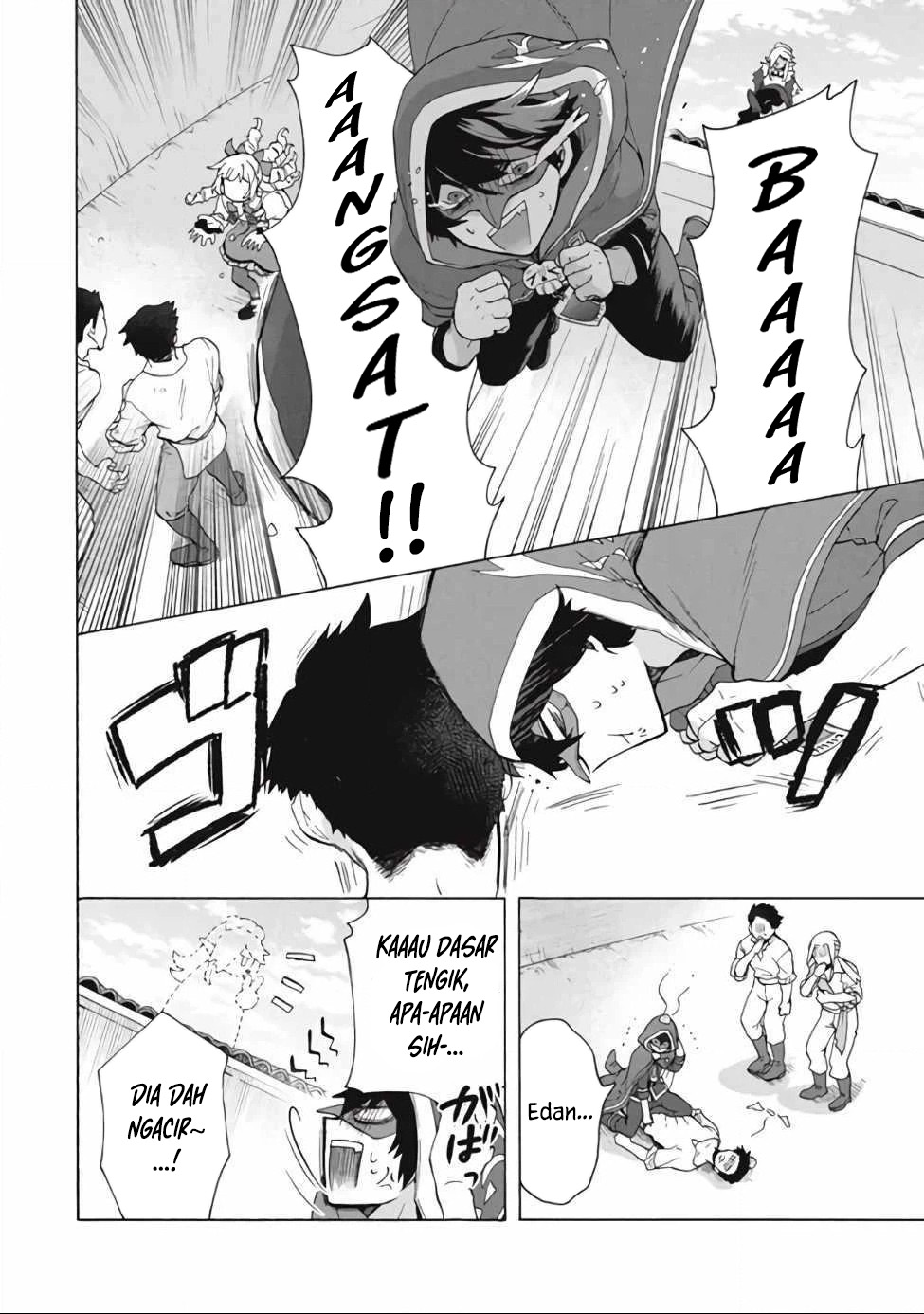 "Kukuku....... Yatsu wa Shitennou no Naka demo Saijaku" to Kaiko sareta Ore, Naze ka Yuusha to Seijo no Shishou ni Naru Chapter 13.1 - halaman 8