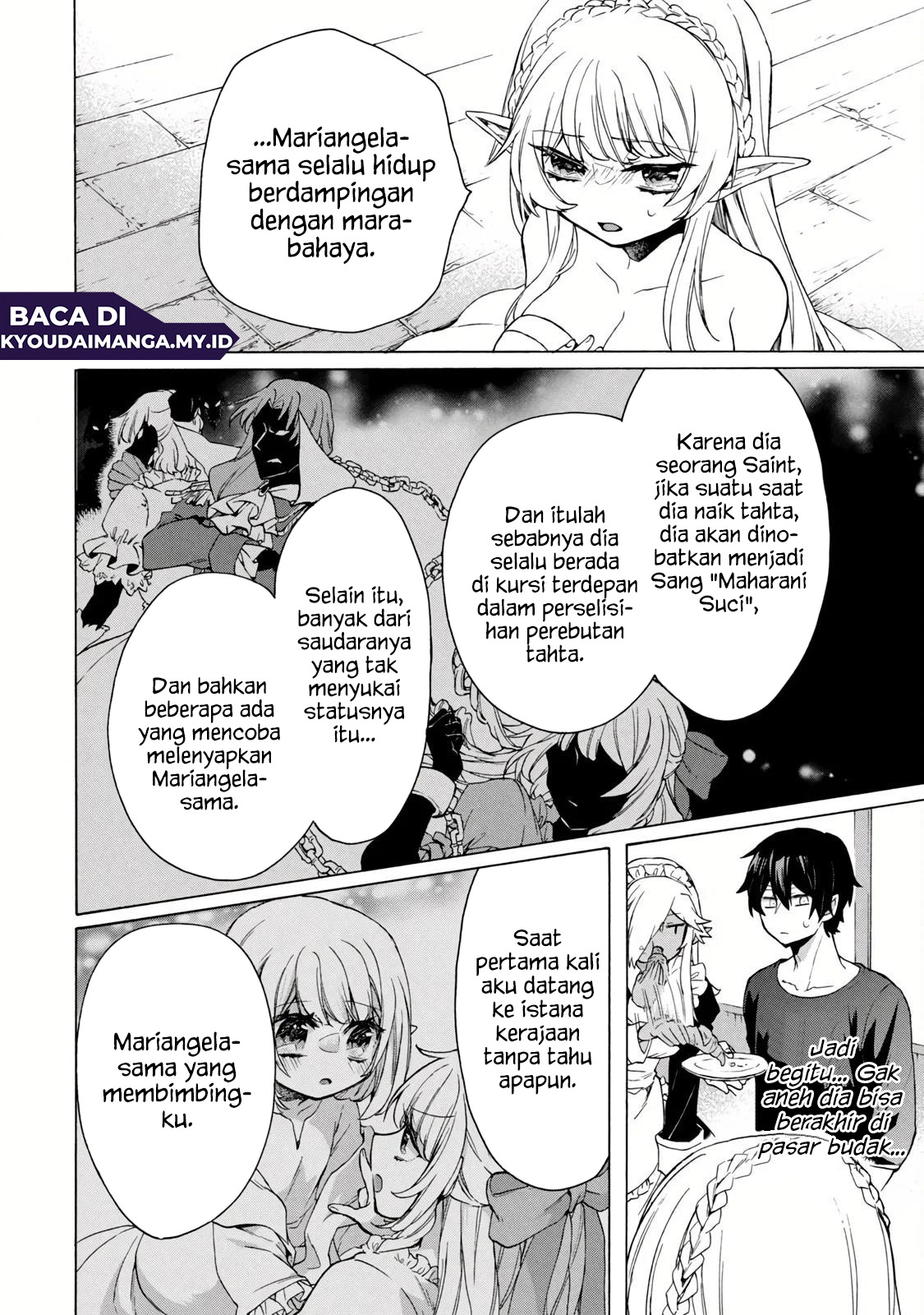 "Kukuku....... Yatsu wa Shitennou no Naka demo Saijaku" to Kaiko sareta Ore, Naze ka Yuusha to Seijo no Shishou ni Naru Chapter 14.1 - halaman 4