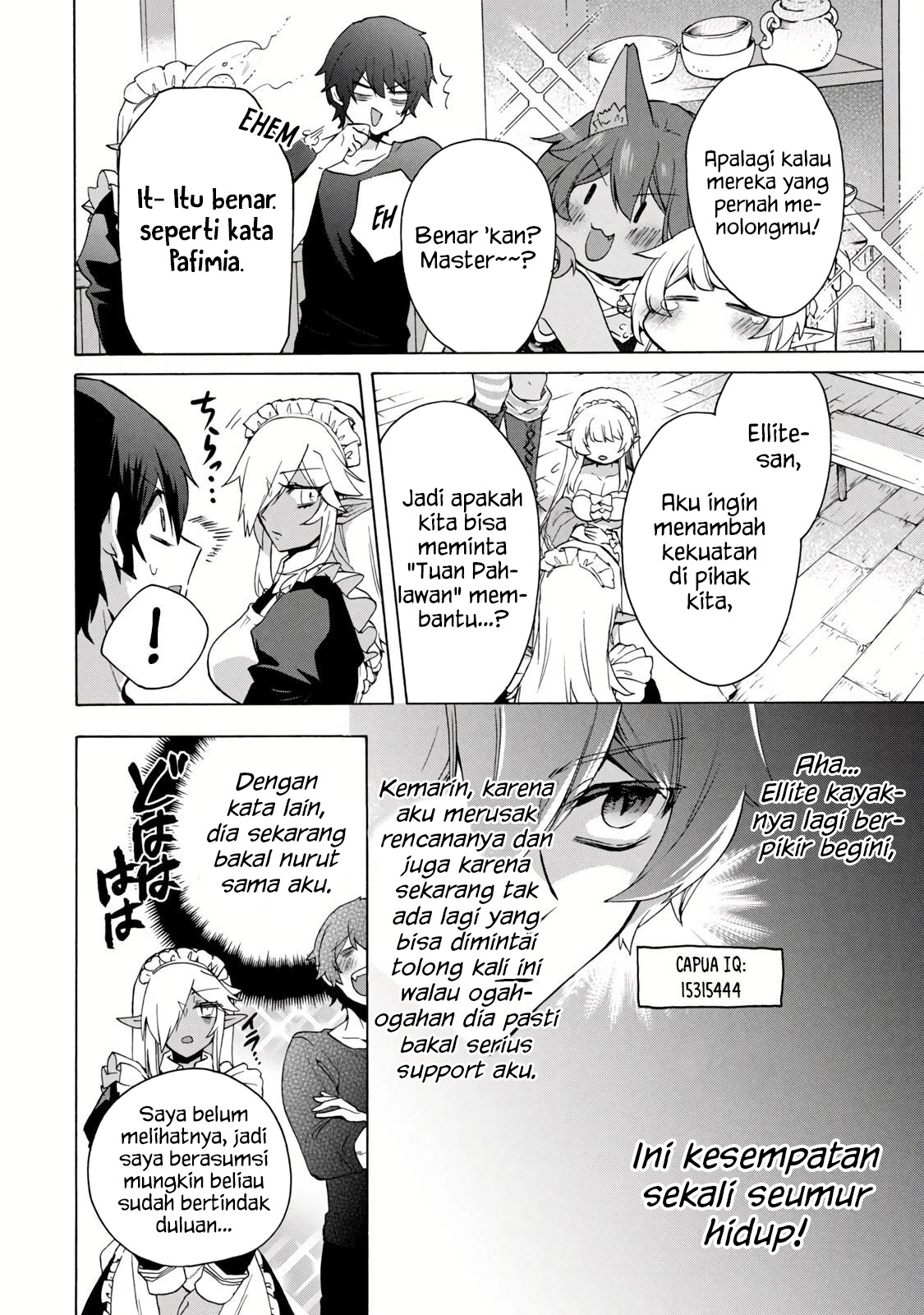 "Kukuku....... Yatsu wa Shitennou no Naka demo Saijaku" to Kaiko sareta Ore, Naze ka Yuusha to Seijo no Shishou ni Naru Chapter 14.1 - halaman 6