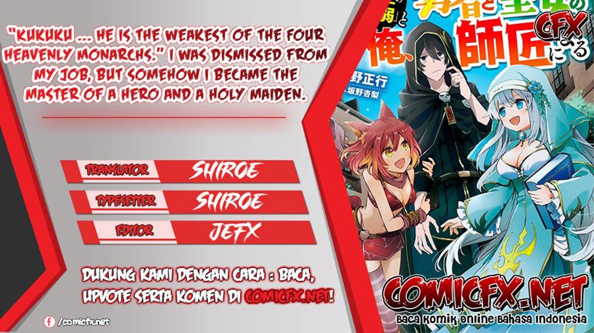 "Kukuku....... Yatsu wa Shitennou no Naka demo Saijaku" to Kaiko sareta Ore, Naze ka Yuusha to Seijo no Shishou ni Naru Chapter 7.1 - halaman 1