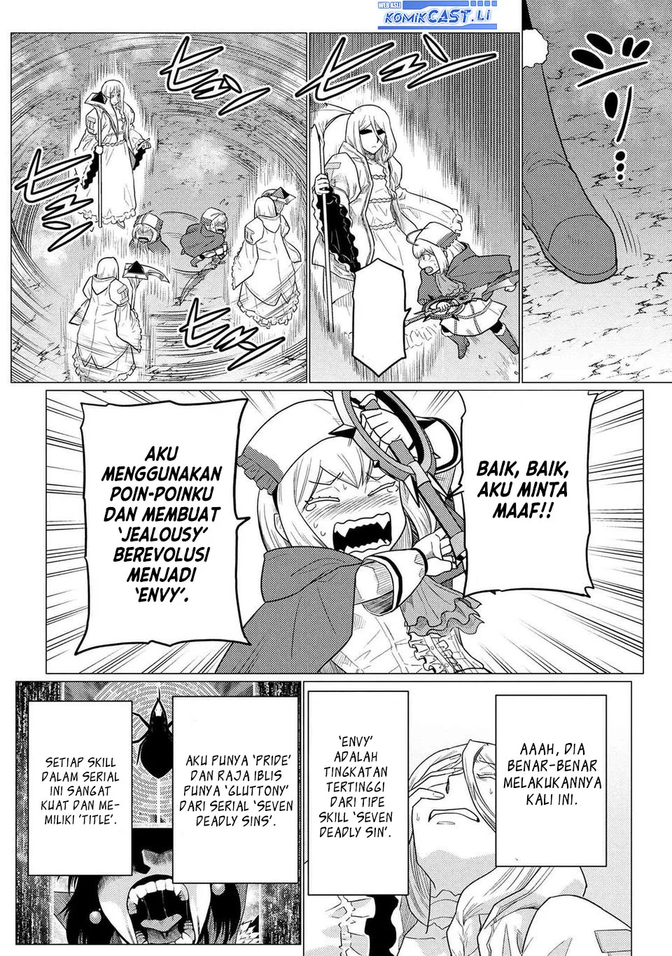 Kumo desu ga, Nani ka? Chapter 74.1 - halaman 8