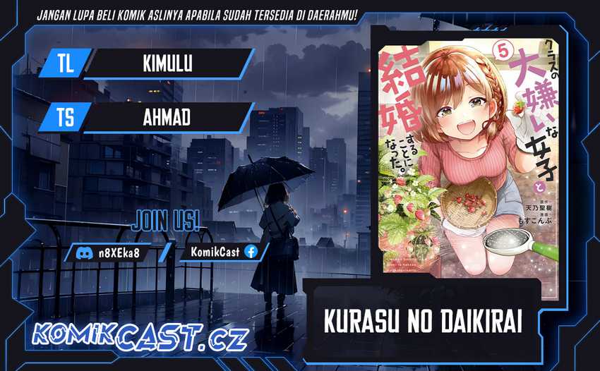 Kurasu no Daikirai na Joshi to Kekkon Suru Koto ni Natta Chapter 20.2 - halaman 1