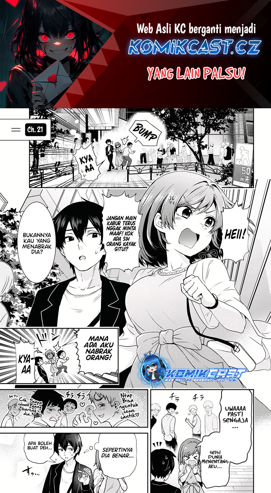 Kurasu no Daikirai na Joshi to Kekkon Suru Koto ni Natta Chapter 21.1 - halaman 2
