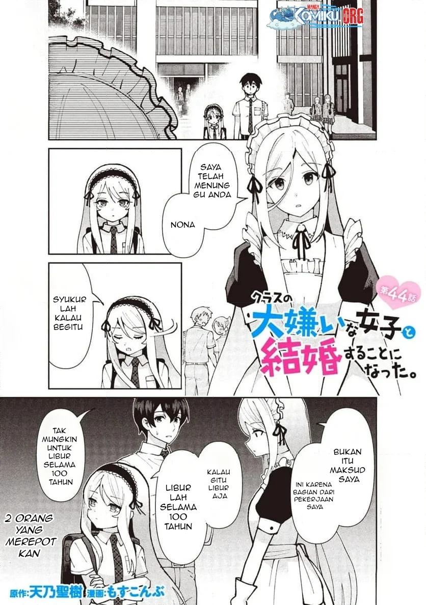 Kurasu no Daikirai na Joshi to Kekkon Suru Koto ni Natta Chapter 44 - halaman 2