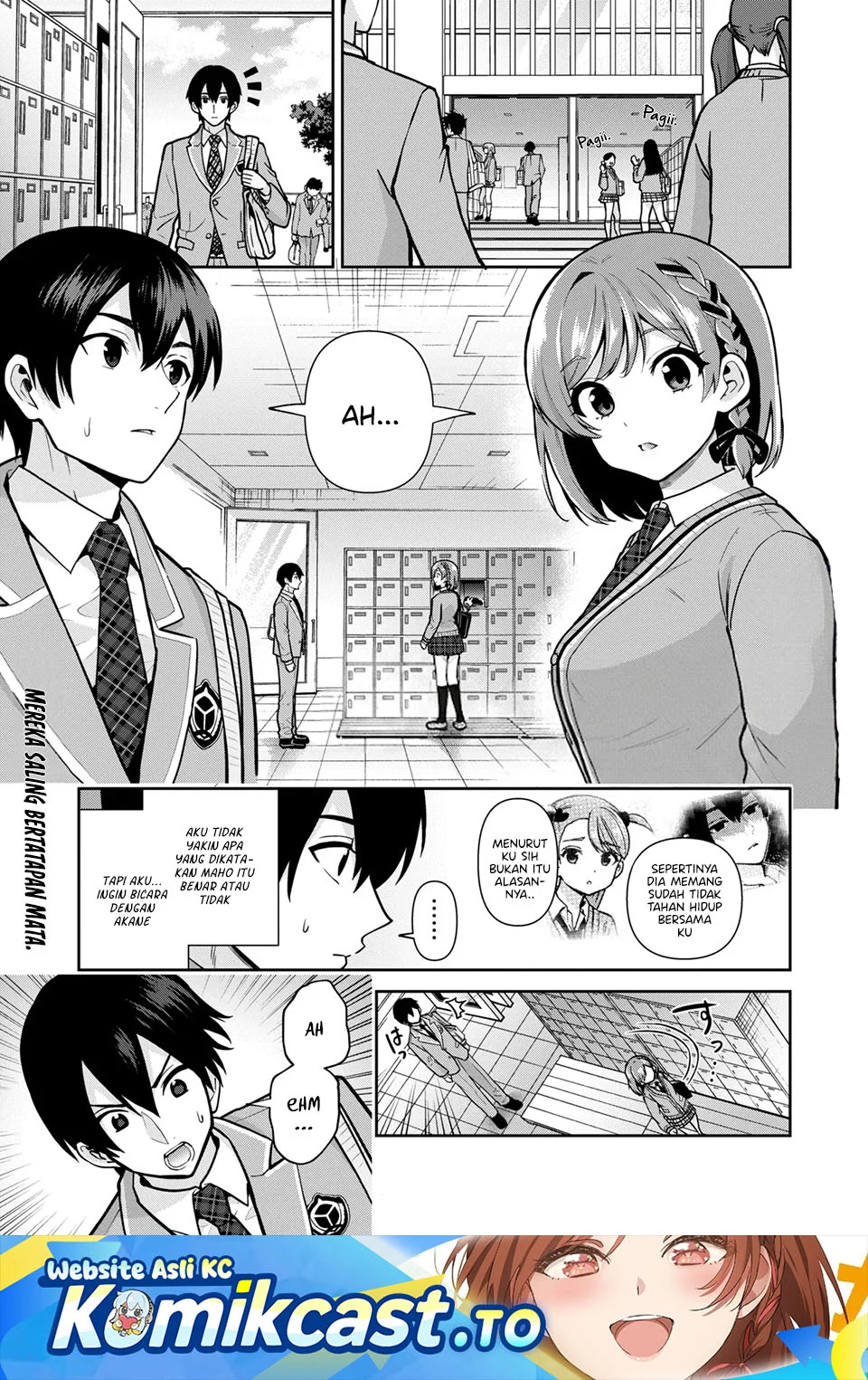 Kurasu no Daikirai na Joshi to Kekkon Suru Koto ni Natta Chapter 54.1 - halaman 1