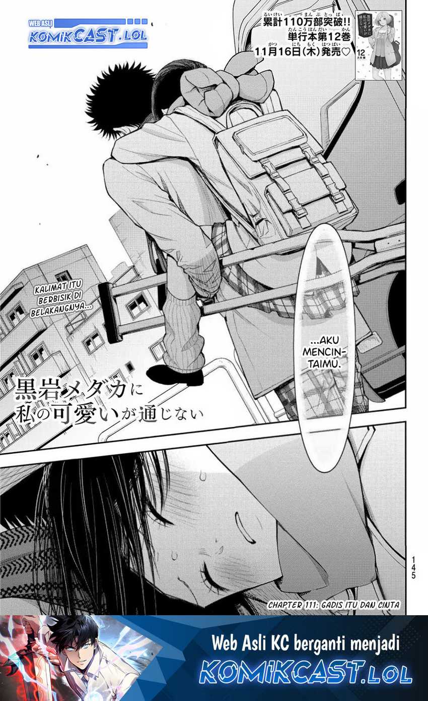 Kuroiwa Medaka ni Watashi no Kawaii ga Tsuujinai Chapter 111 - halaman 2