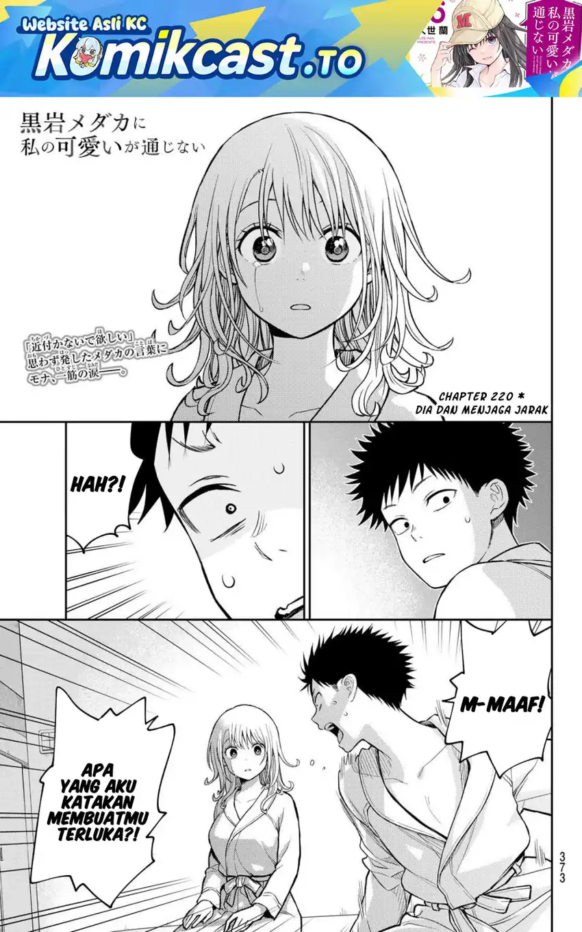 Kuroiwa Medaka ni Watashi no Kawaii ga Tsuujinai Chapter 220 - halaman 2