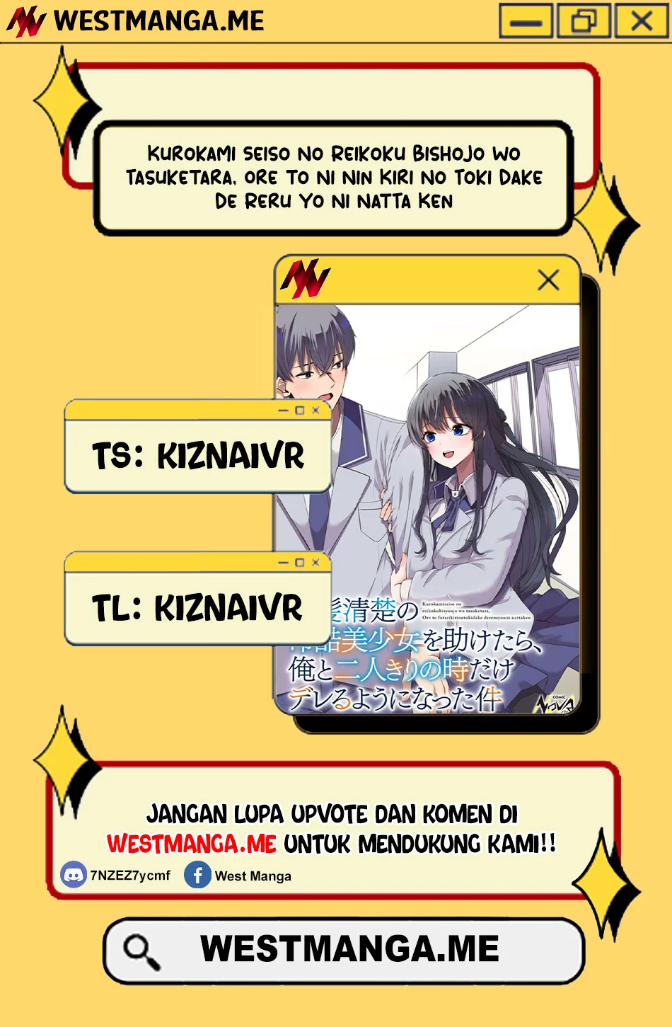 Kurokami Seiso No Reikoku Bishojo Wo Tasuketara, Ore to Ni Nin Kiri No Toki Dake De Reru Yo Ni Natta Ken Chapter 1 - halaman 1