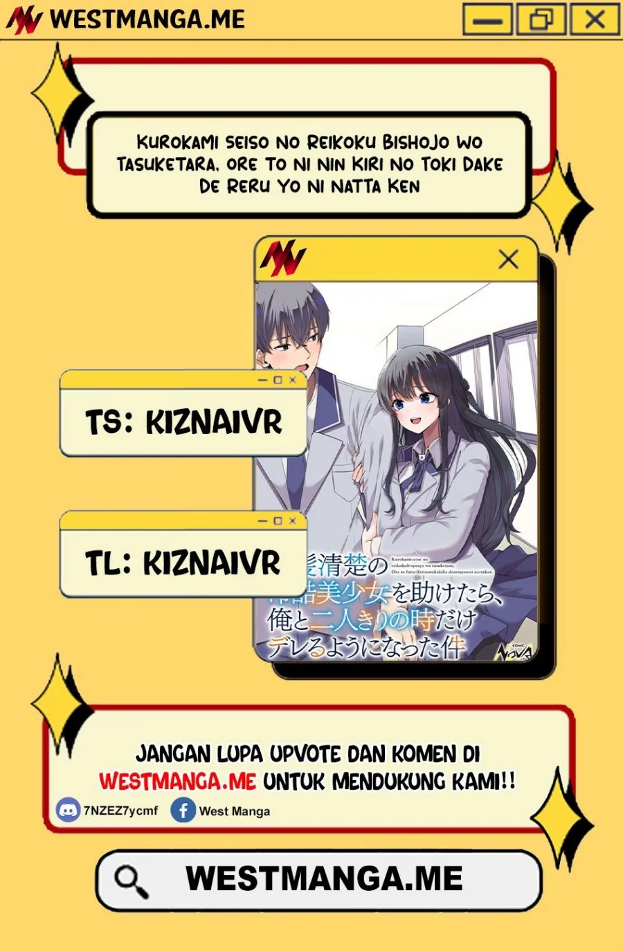 Kurokami Seiso No Reikoku Bishojo Wo Tasuketara, Ore to Ni Nin Kiri No Toki Dake De Reru Yo Ni Natta Ken Chapter 3 - halaman 1