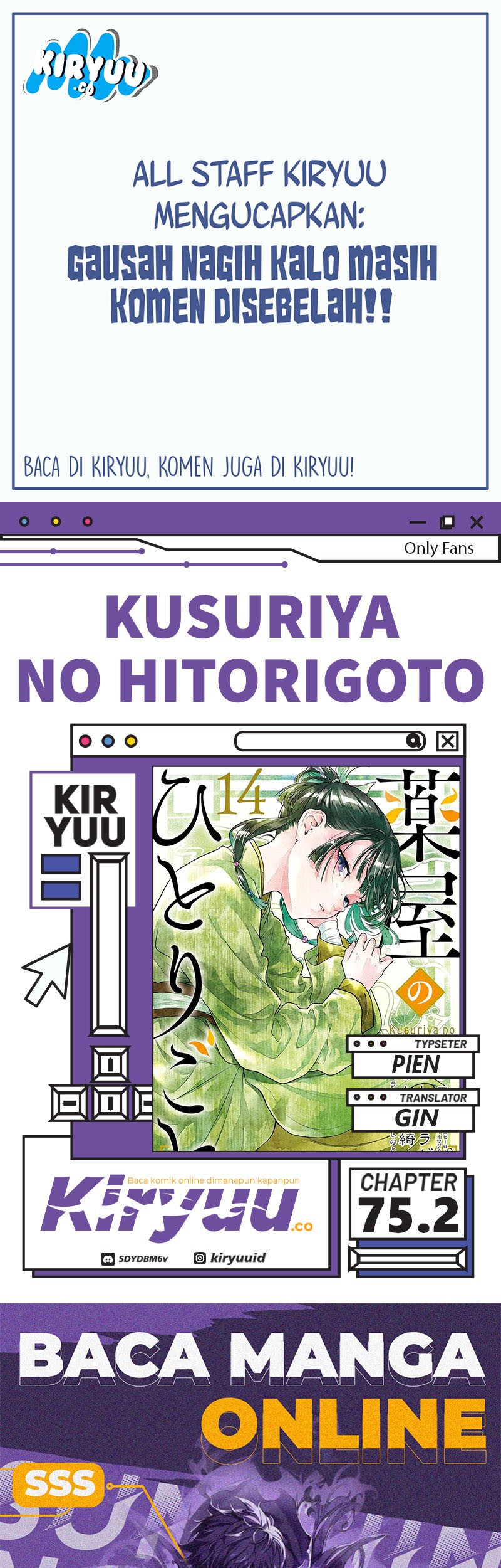 Kusuriya no Hitorigoto Chapter 75.2 - halaman 1