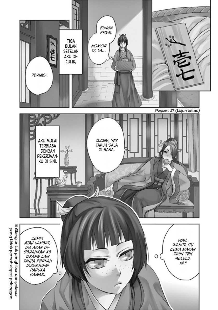 Kusuriya no Hitorigoto: Maomao no Koukyuu Nazotoki Techou Chapter 1 - halaman 7