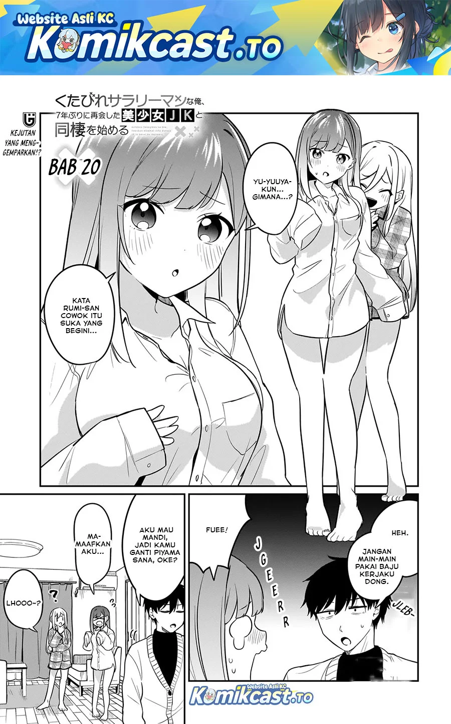 Kutabire Salarymen no Ore, 7nenburi ni Saikai shita Bishoujo JK to Dosei wo Hajimaru Chapter 20 - halaman 1