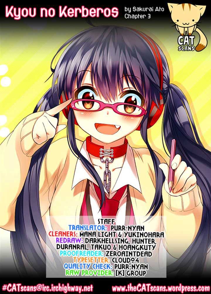 Kyou no Cerberus Chapter 3 - halaman 28