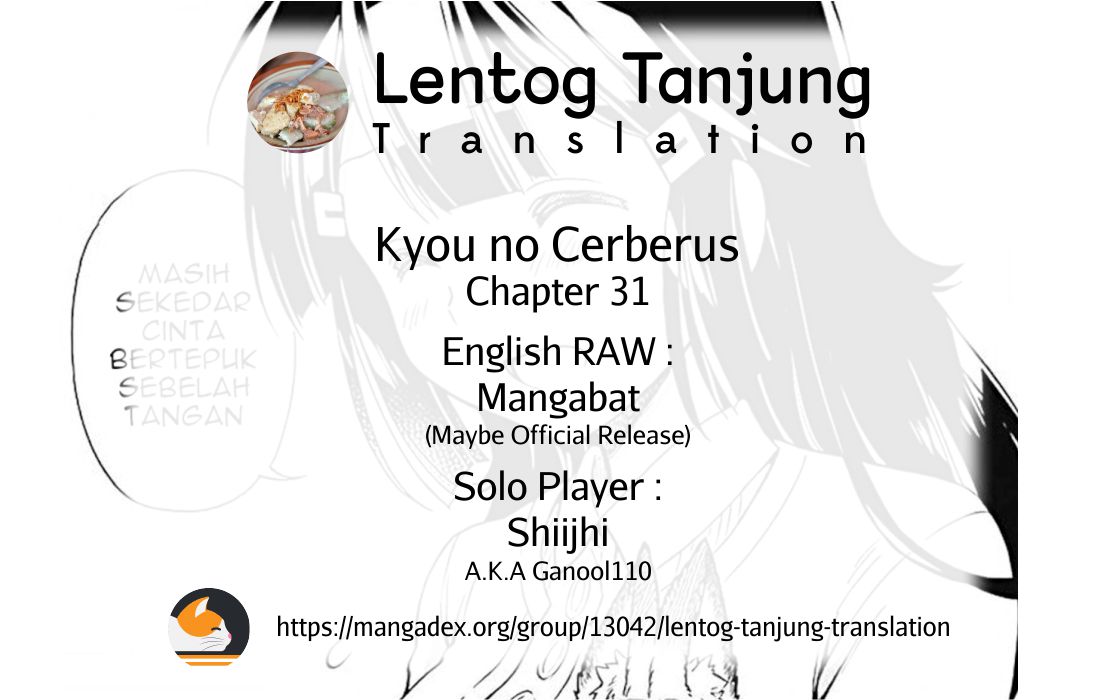 Kyou no Cerberus Chapter 31 - halaman 36