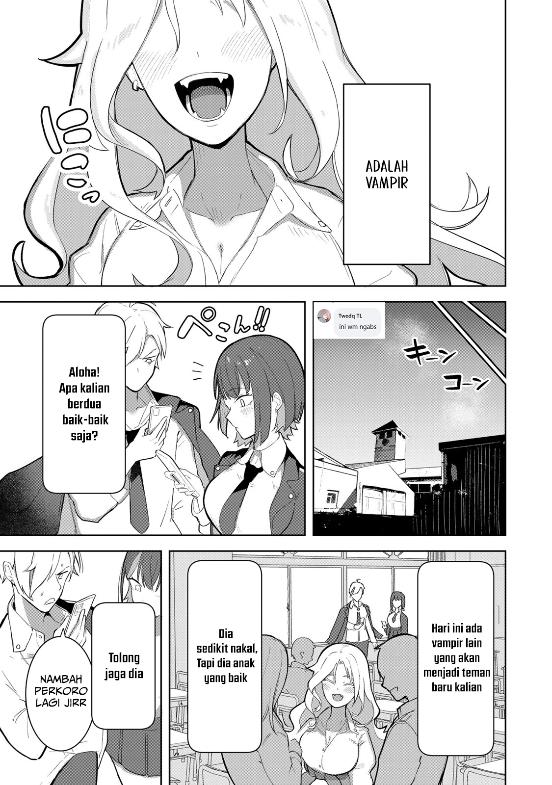 Kyuuketsuki-san wa Chitoraretai Chapter 1 - halaman 11