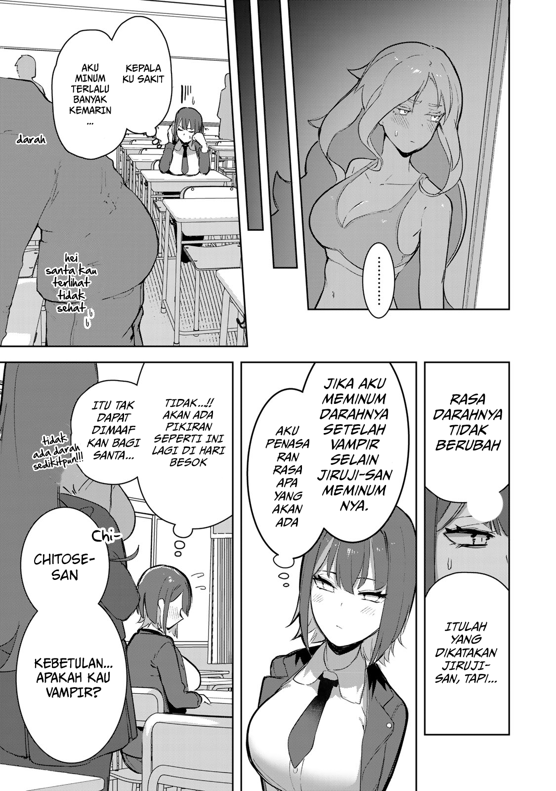 Kyuuketsuki-san wa Chitoraretai Chapter 3 - halaman 17
