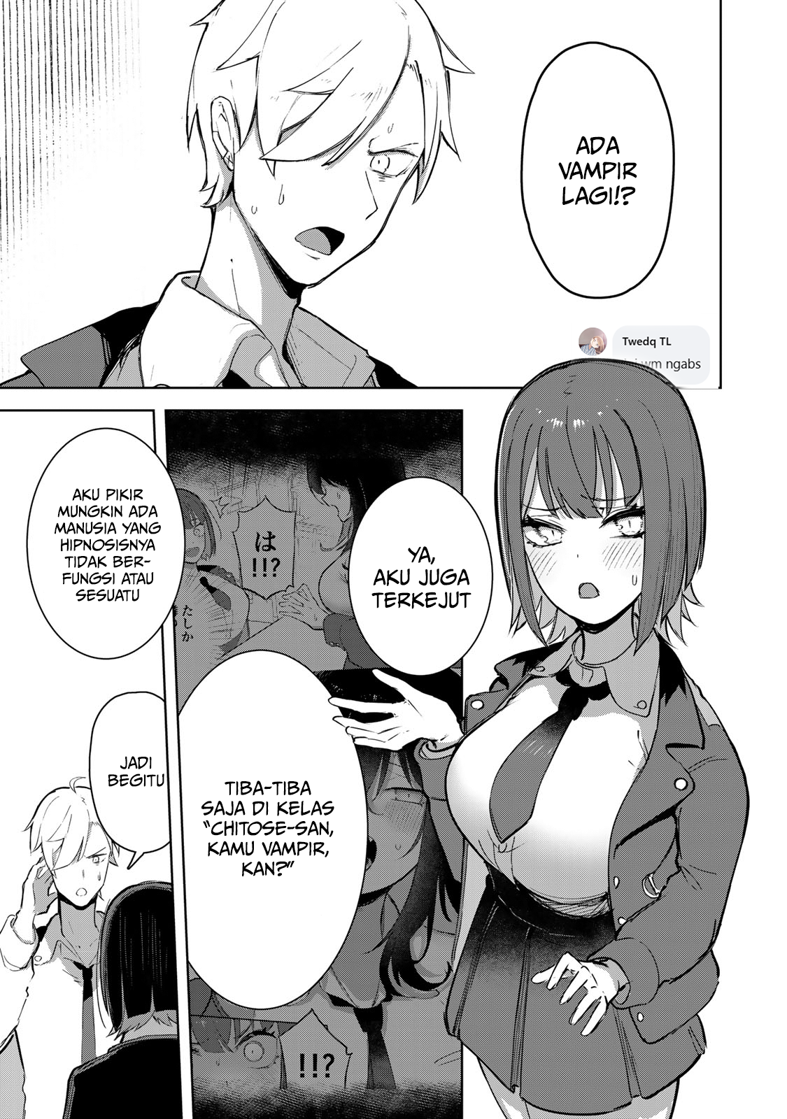 Kyuuketsuki-san wa Chitoraretai Chapter 4 - halaman 1