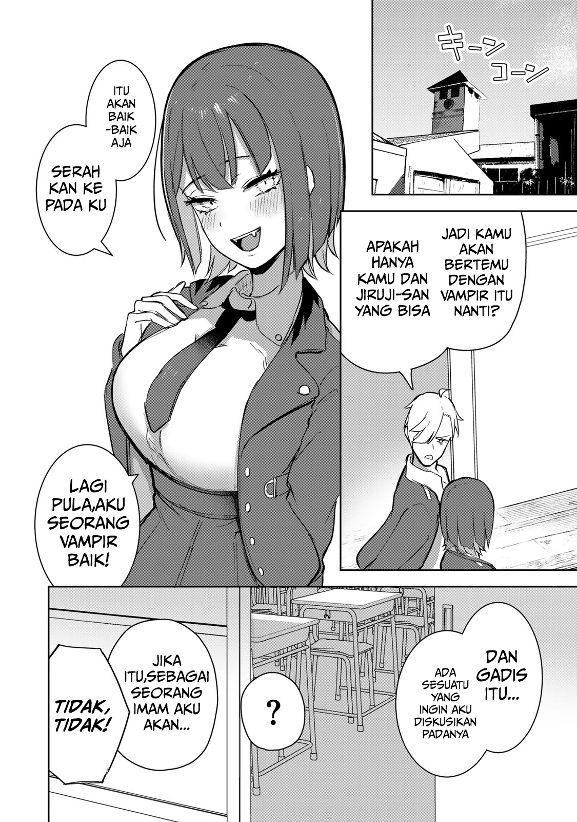 Kyuuketsuki-san wa Chitoraretai Chapter 4 - halaman 4