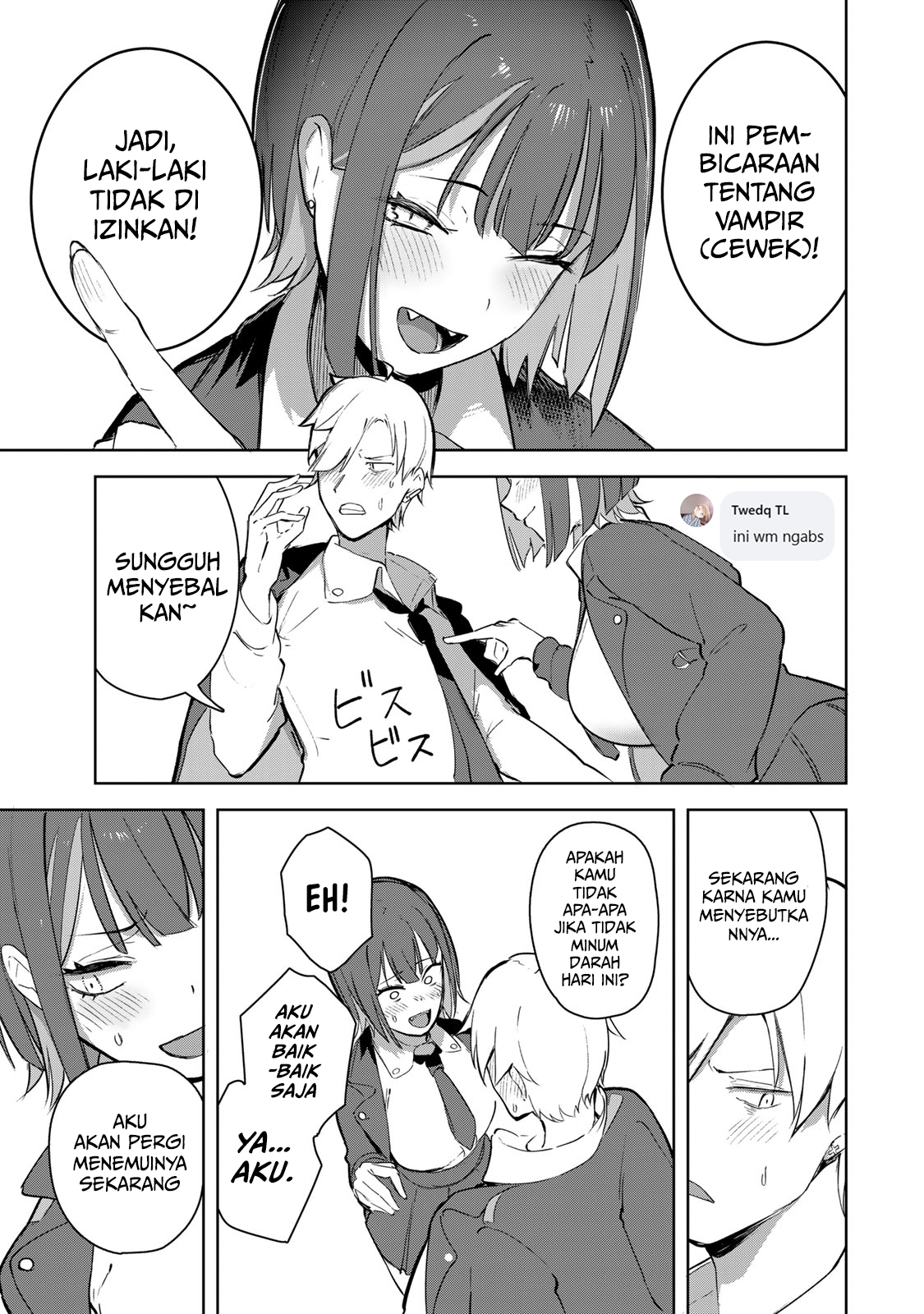 Kyuuketsuki-san wa Chitoraretai Chapter 4 - halaman 5