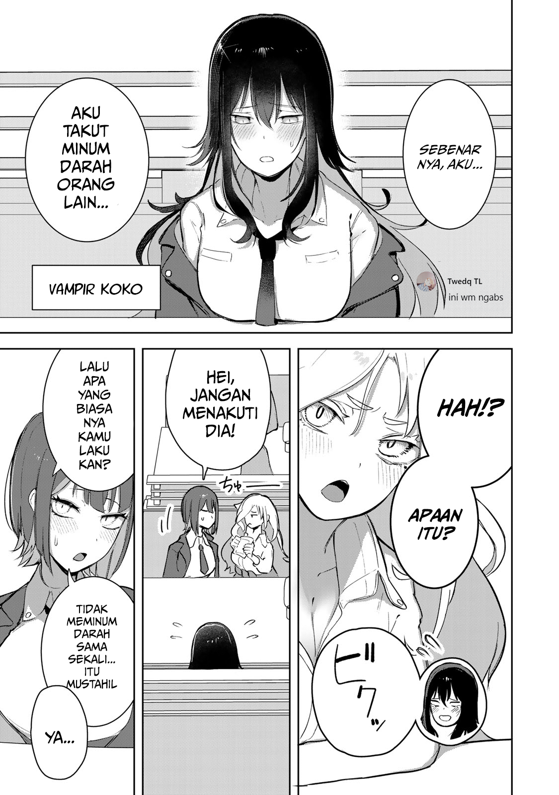Kyuuketsuki-san wa Chitoraretai Chapter 4 - halaman 7