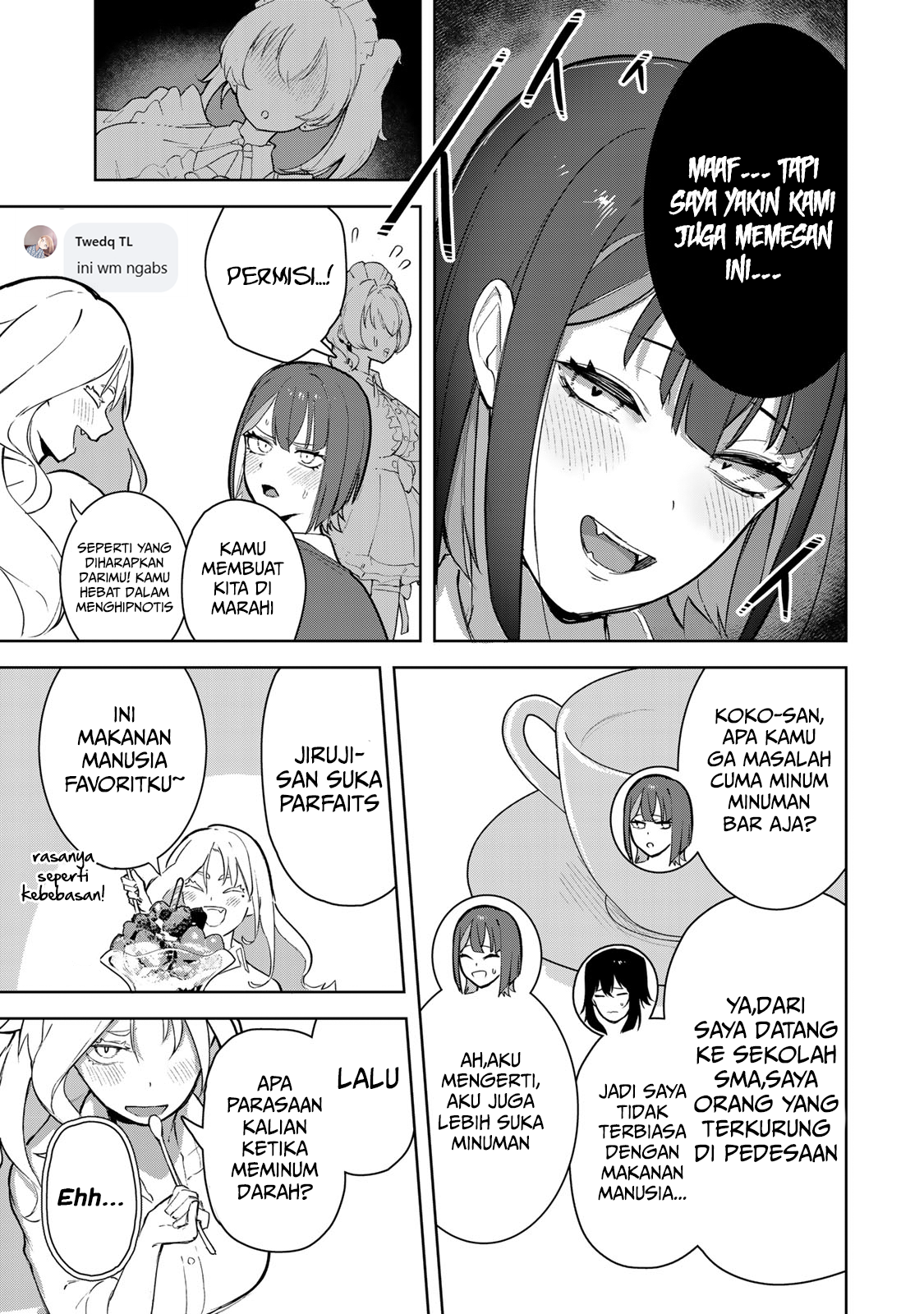 Kyuuketsuki-san wa Chitoraretai Chapter 4 - halaman 9