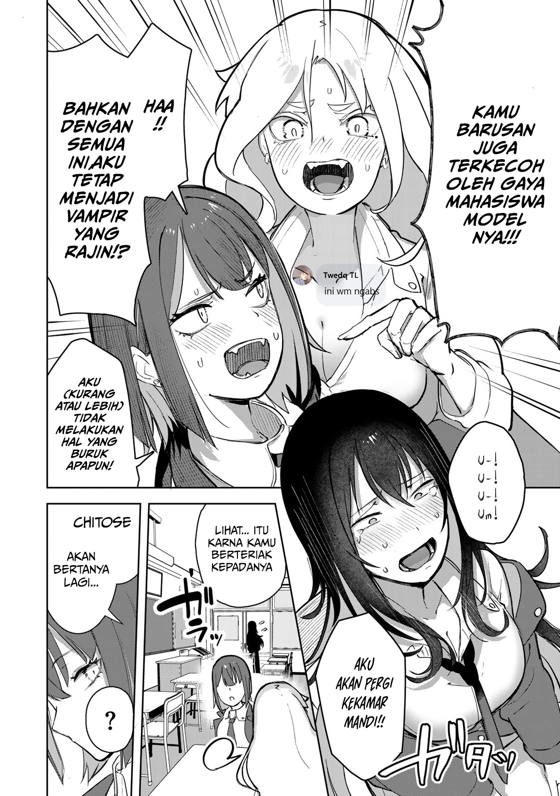 Kyuuketsuki-san wa Chitoraretai Chapter 5 - halaman 10