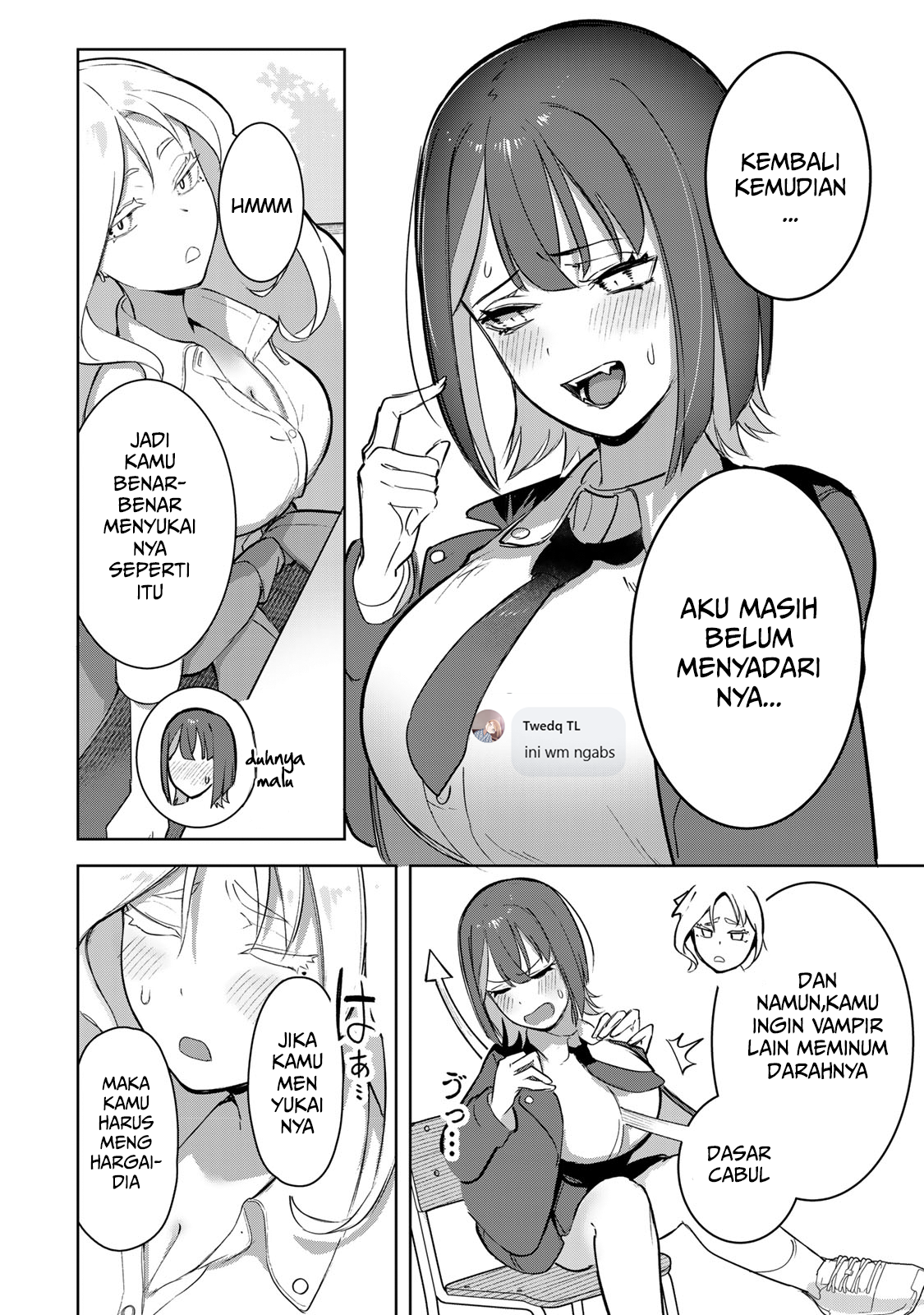 Kyuuketsuki-san wa Chitoraretai Chapter 5 - halaman 12