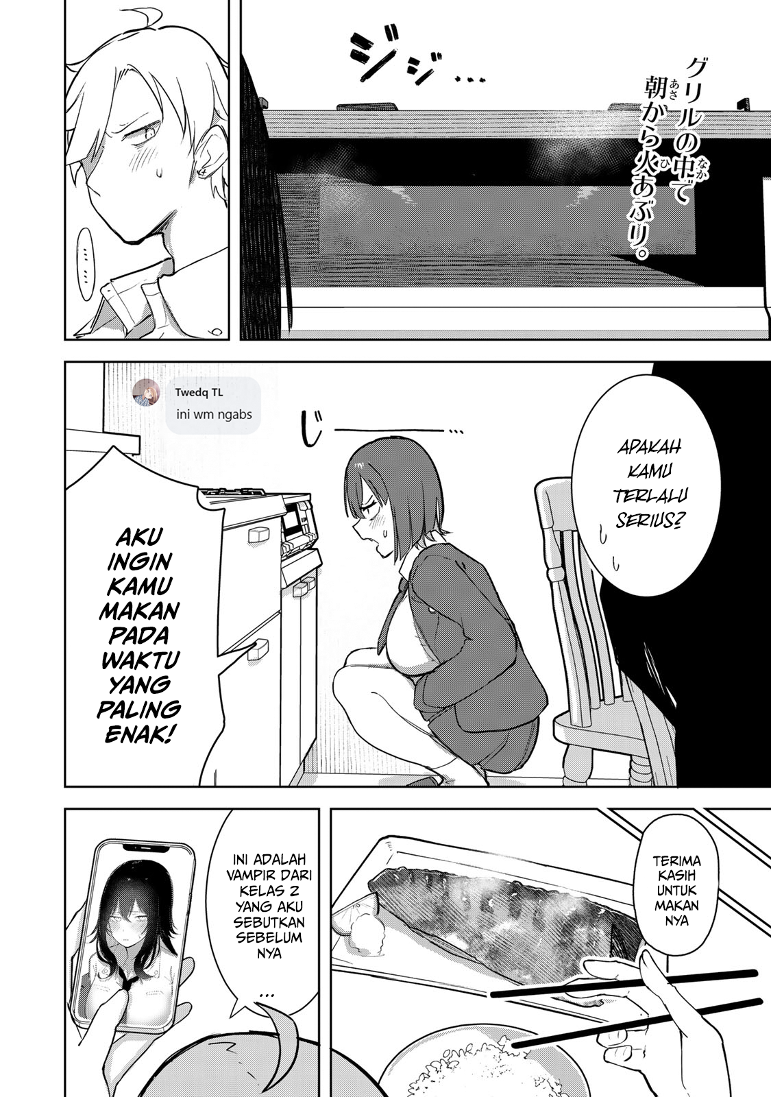 Kyuuketsuki-san wa Chitoraretai Chapter 5 - halaman 2