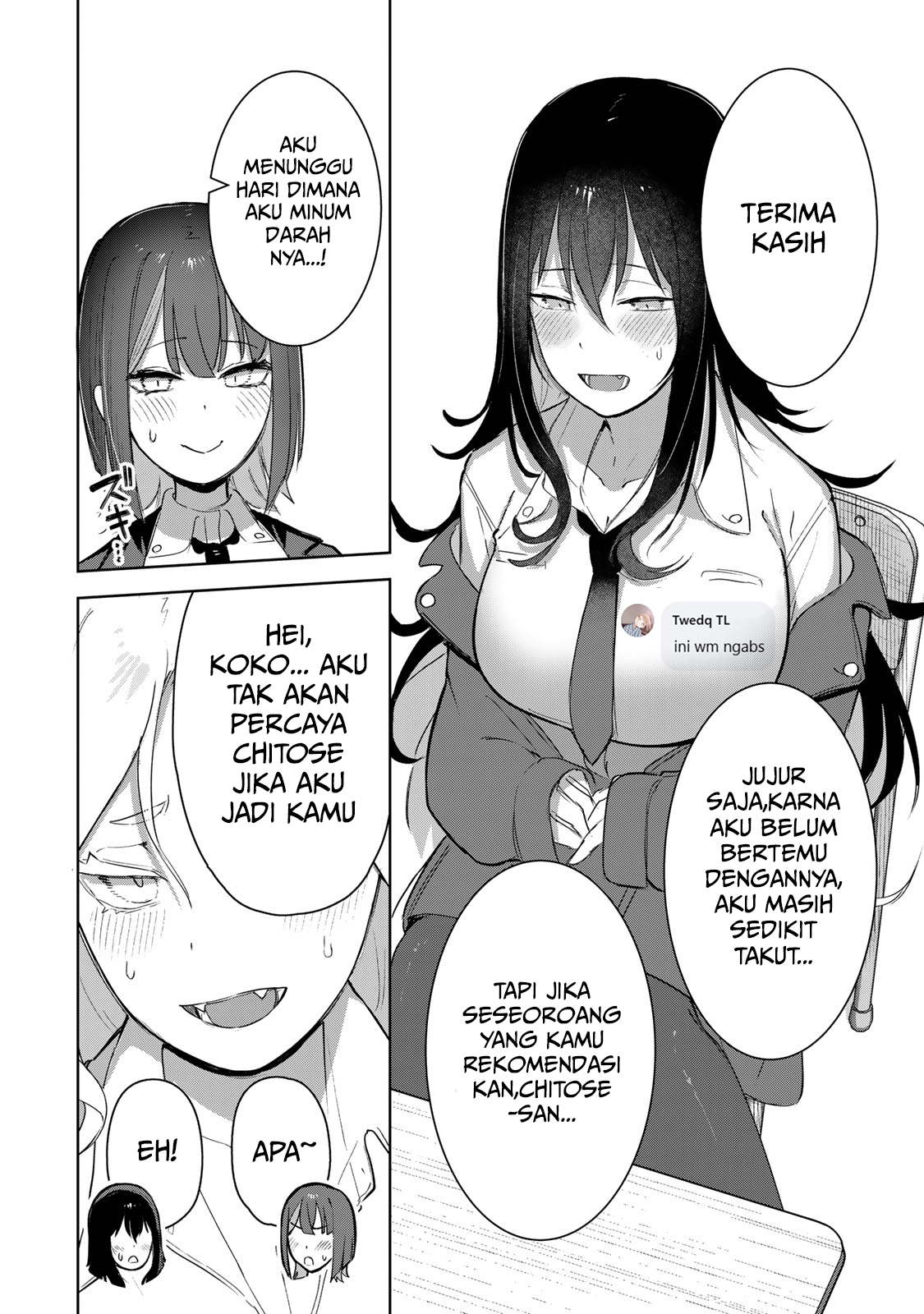 Kyuuketsuki-san wa Chitoraretai Chapter 5 - halaman 8