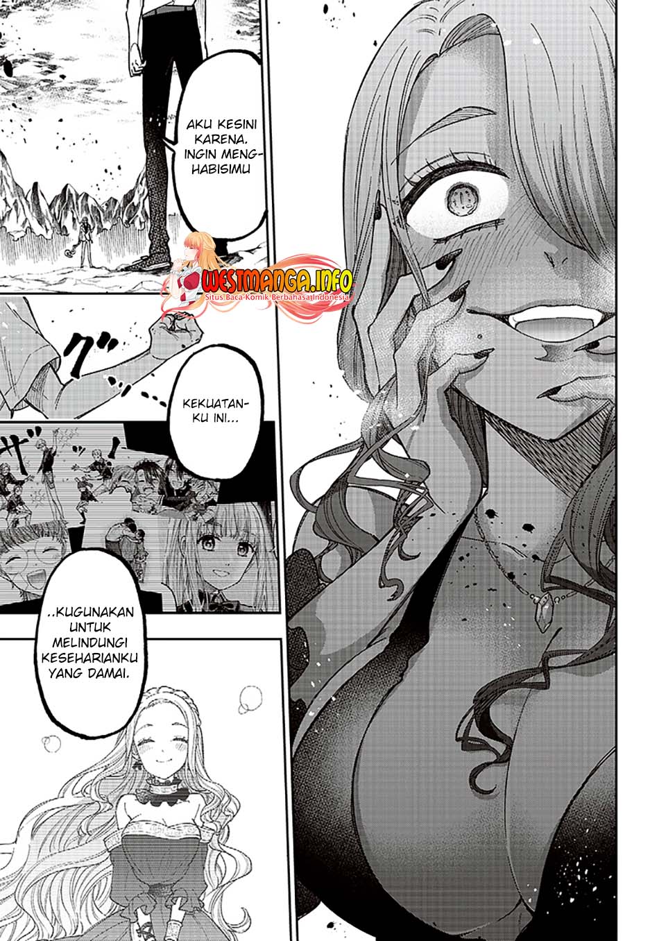 Kyuuseishu MESHIA ~Isekai wo sukutta moto yuusha ga mamono no afureru genjitsu sekai wo musou suru~ Chapter 16 - halaman 17