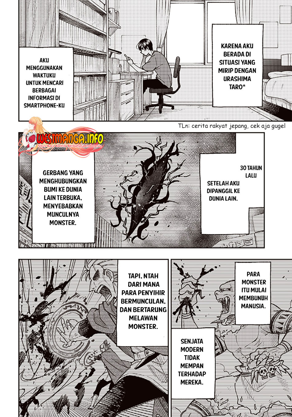 Kyuuseishu MESHIA ~Isekai wo sukutta moto yuusha ga mamono no afureru genjitsu sekai wo musou suru~ Chapter 2 - halaman 13
