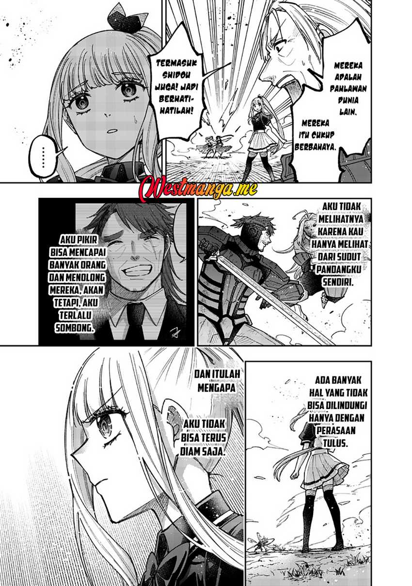 Kyuuseishu MESHIA ~Isekai wo sukutta moto yuusha ga mamono no afureru genjitsu sekai wo musou suru~ Chapter 56 - halaman 5