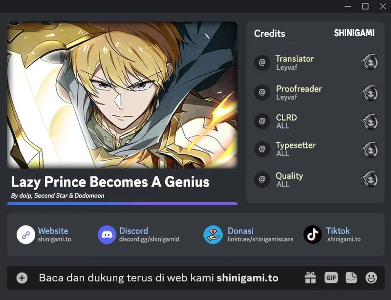 Lazy Prince Becomes a Genius Chapter 147 - halaman 1