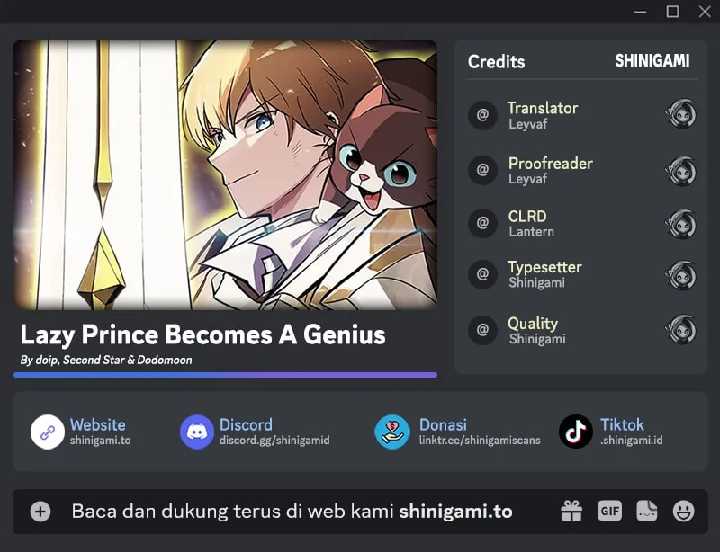 Lazy Prince Becomes a Genius Chapter 149 - halaman 1