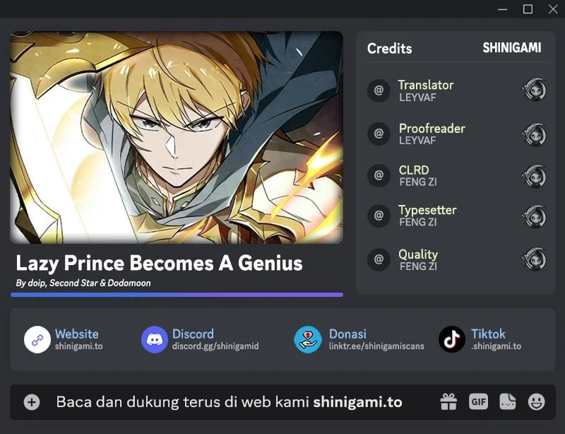 Lazy Prince Becomes a Genius Chapter 150 - halaman 1